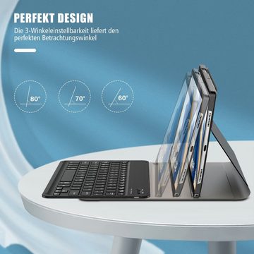 Mutoy Tastatur für Samsung Galaxy Tab A8 Tastatur Hülle 10,5 Zoll Tablet-Tastatur (Bluetooth QWERTZ Tastatur Hülle für Galaxy Tab A8 10.5''(SM-X200/205)