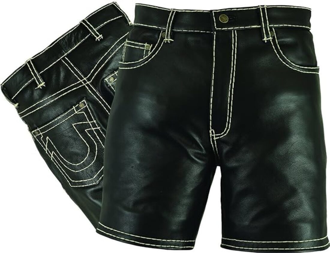 Fuente Leather Wears Lederhose Herren Ledershorts, Schwarz, Lederhose 5 Poc günstig online kaufen
