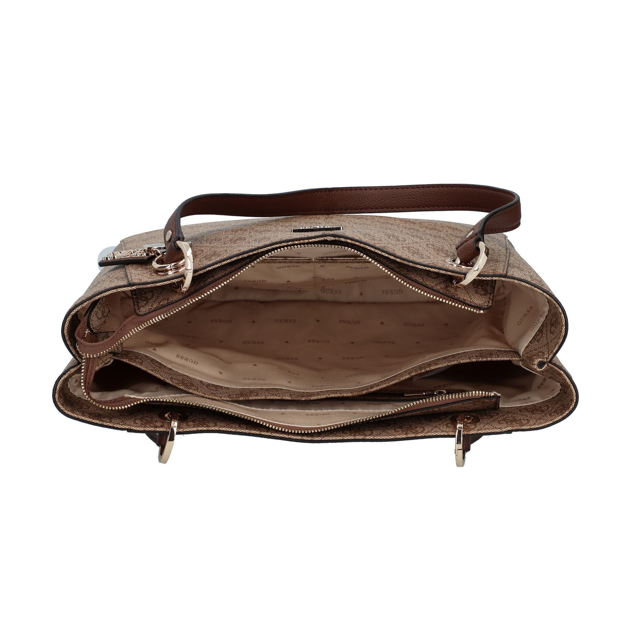 Shopper latte Noelle, logo-brown Guess Polyurethan