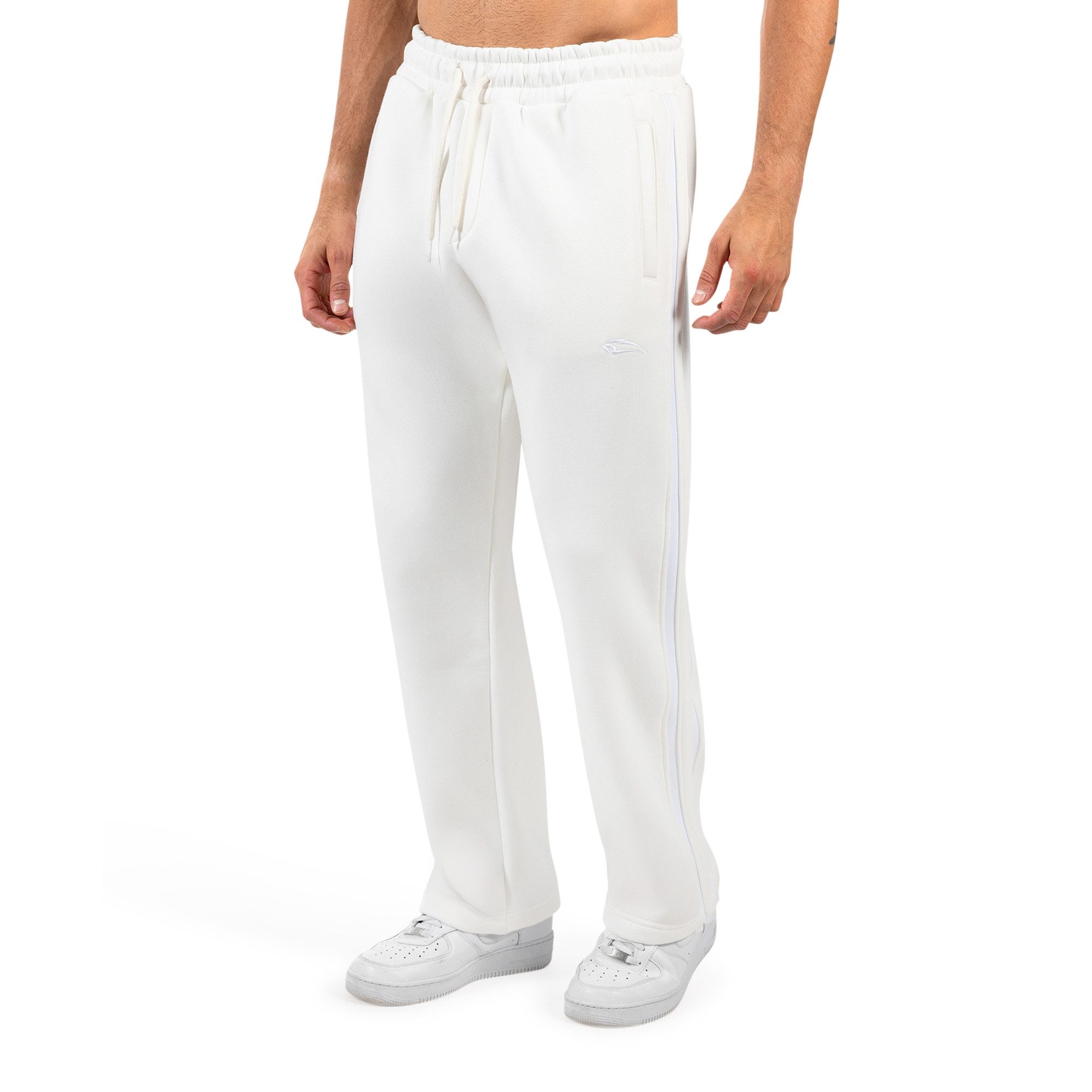 Jogginghose Yasin, Sweathose mit Logo, Bequeme Freizeithose mit Kordelzug