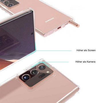 CoolGadget Handyhülle Transparent Ultra Slim Case für Samsung Galaxy Note 20 Ultra 6,9 Zoll, Silikon Hülle Dünne Schutzhülle für Samsung Note 20 Ultra Hülle