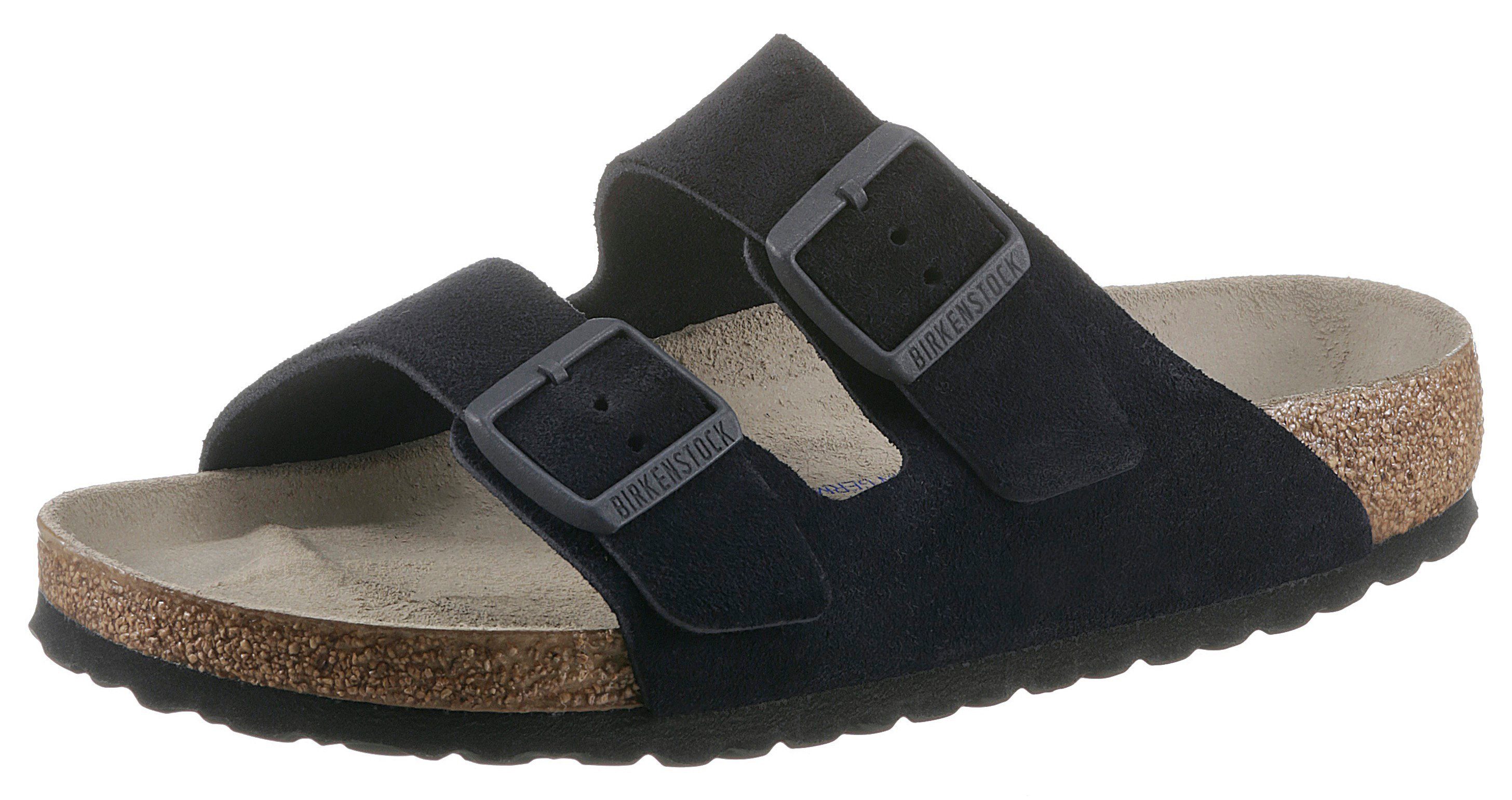 Birkenstock »Arizona SFB« Pantolette für Strand- und Badeausflüge geeignet,  aus Leder