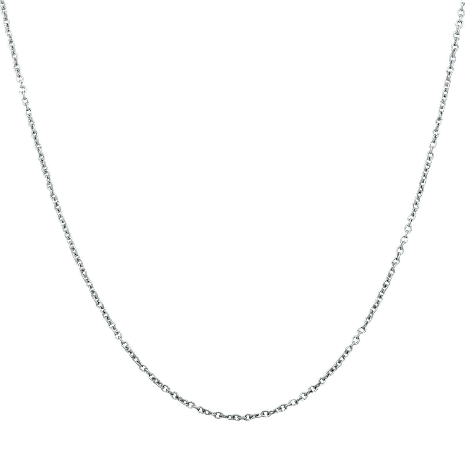 Silberkette Ankerkette 1mm 925er Silber Rhodiniert Hochglanzpoliert