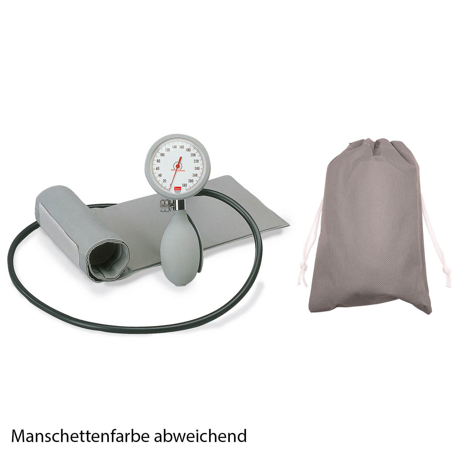 boso Blutdruckmessgerät boso KI Blutdruckmessgerät 1-Schlauch, Manschette Gr. M mit Tasche