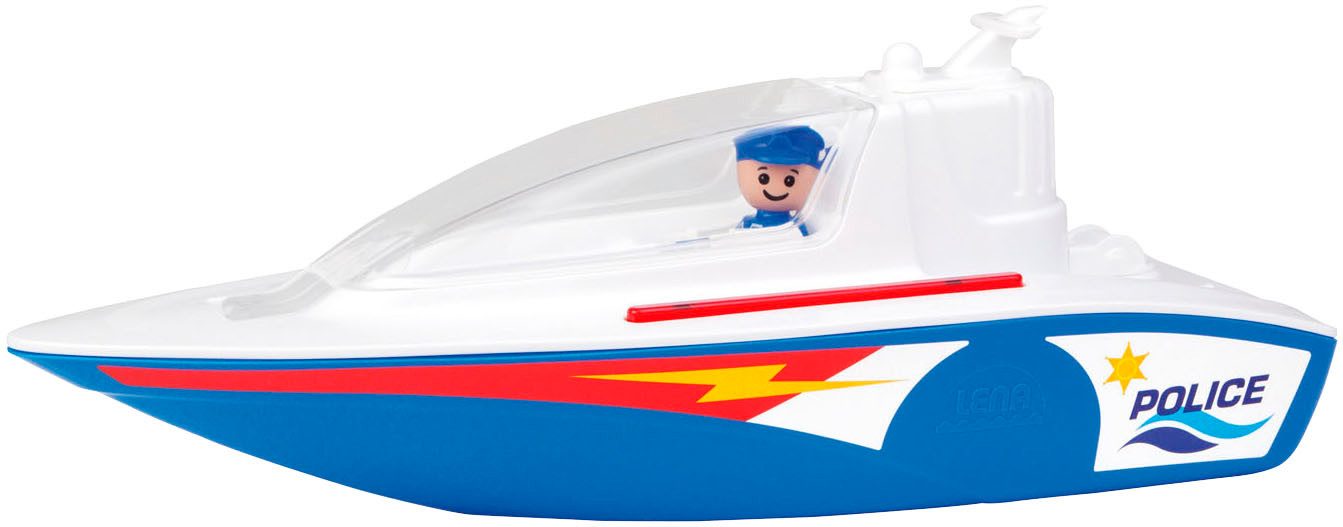 Lena® Spielzeug-Boot Boazz Polizeiboot, ohne Pumpe, inklusive Spielfigur; Made in Europe
