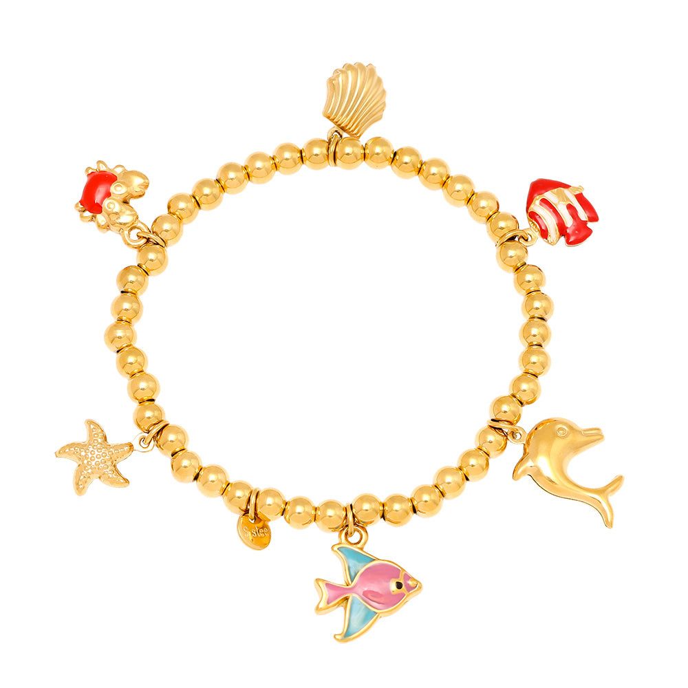 Edelstahlarmband OCEAN CHARMS