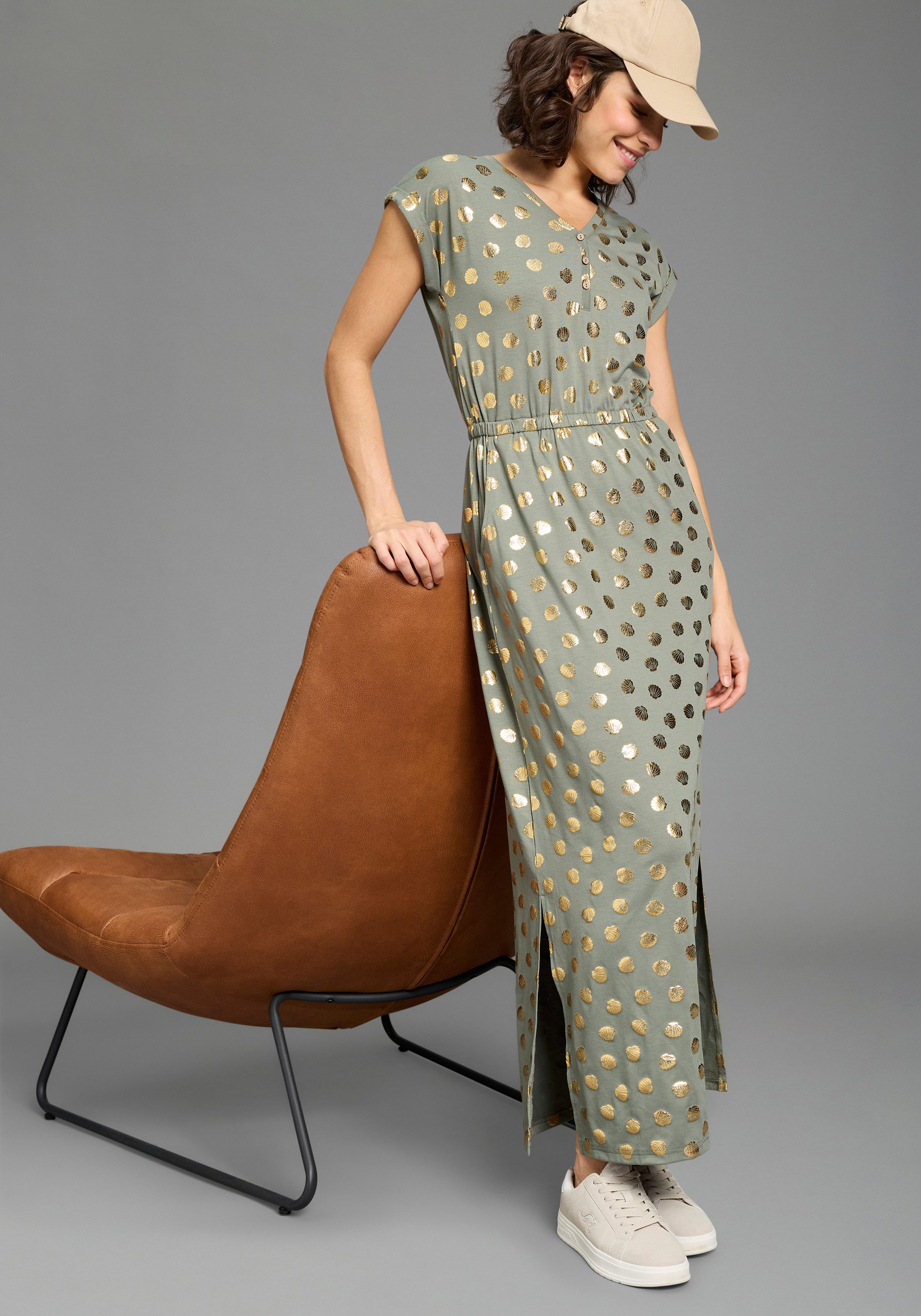 KangaROOS Maxikleid knöchellang, für Casualmode und Streetwear, aus elastis günstig online kaufen