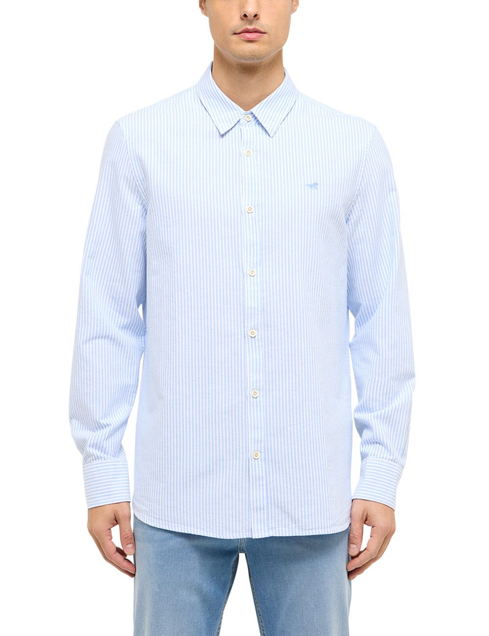 MUSTANG Langarmhemd Herren Style Edinburg