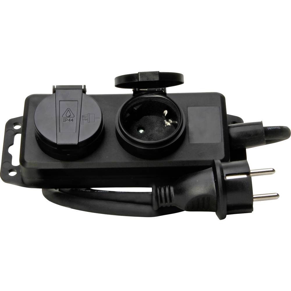 Kopp 2fach Steckdosenleiste IP44 223002043 Steckdosenleiste, gleichschließend, mit Hängelasche