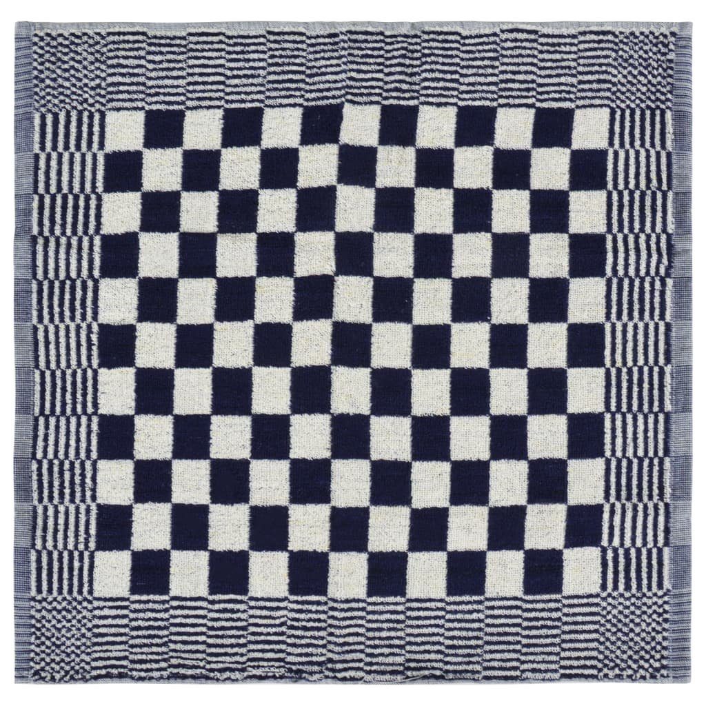 und vidaXL Baumwolle Weiß Handtuch-Set Blau Handtuch 10-tlg