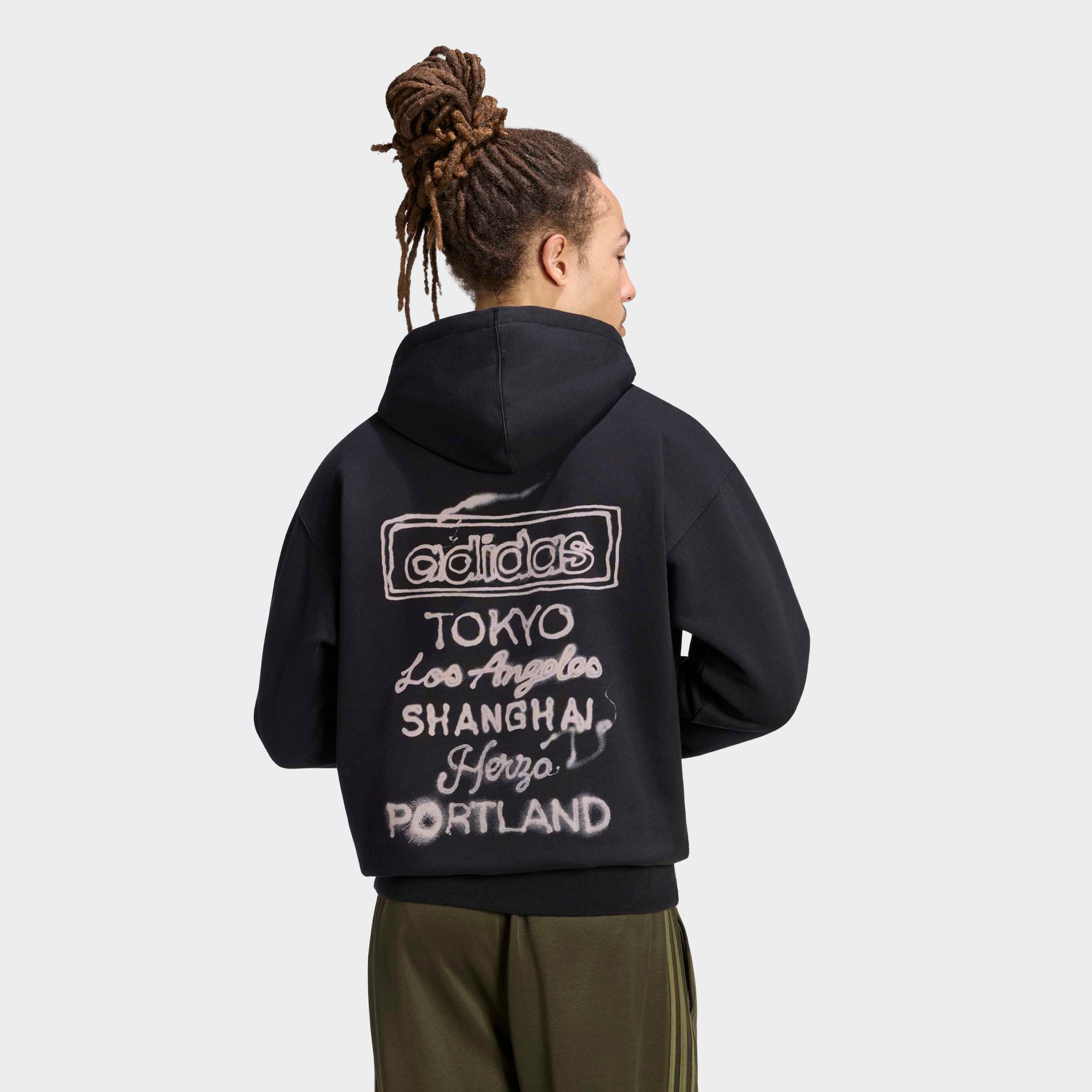 adidas Originals Kapuzensweatshirt POWDER TONGUE H mit sportlichem Stil, ohne Verschluss
