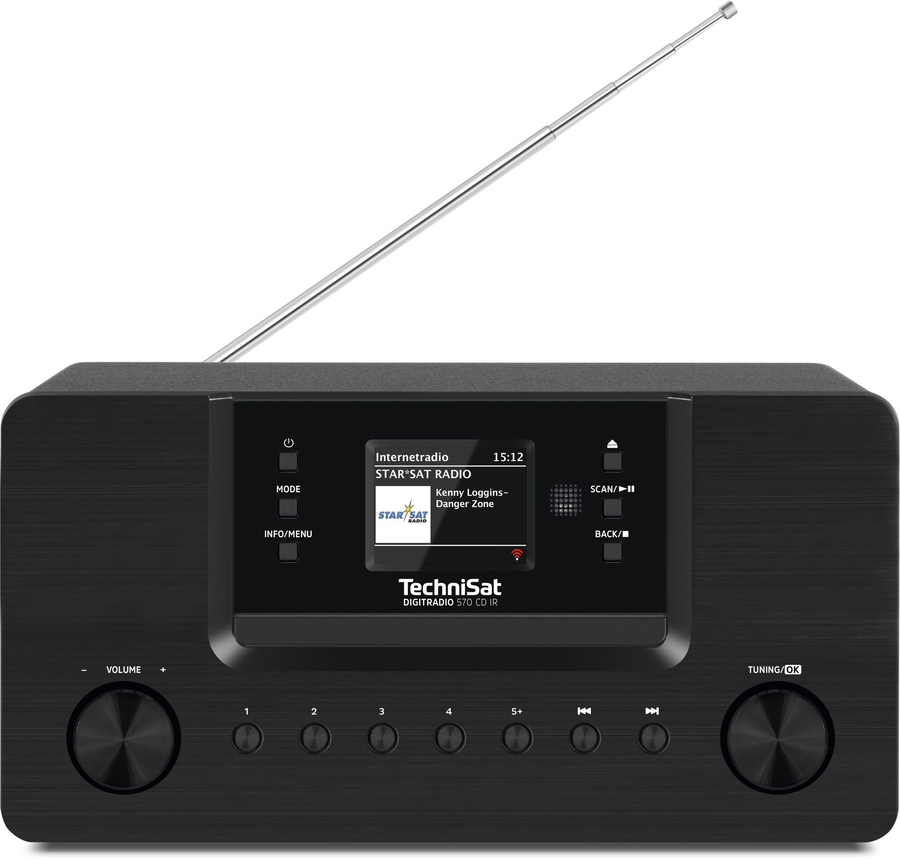 TechniSat DIGITRADIO 570 CD IR Internet-Radio (Digitalradio (DAB), FM-Tuner mit RDS, 10 W, CD-Player, Bluetooth, App-Steuerung, WLAN-Konnektivität)
