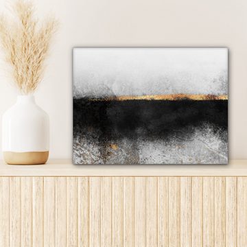 OneMillionCanvasses® Leinwandbild Gold - Abstrakt - Luxus, (1 St), Wandbild Leinwandbilder, Aufhängefertig, Wanddeko 40x30 cm
