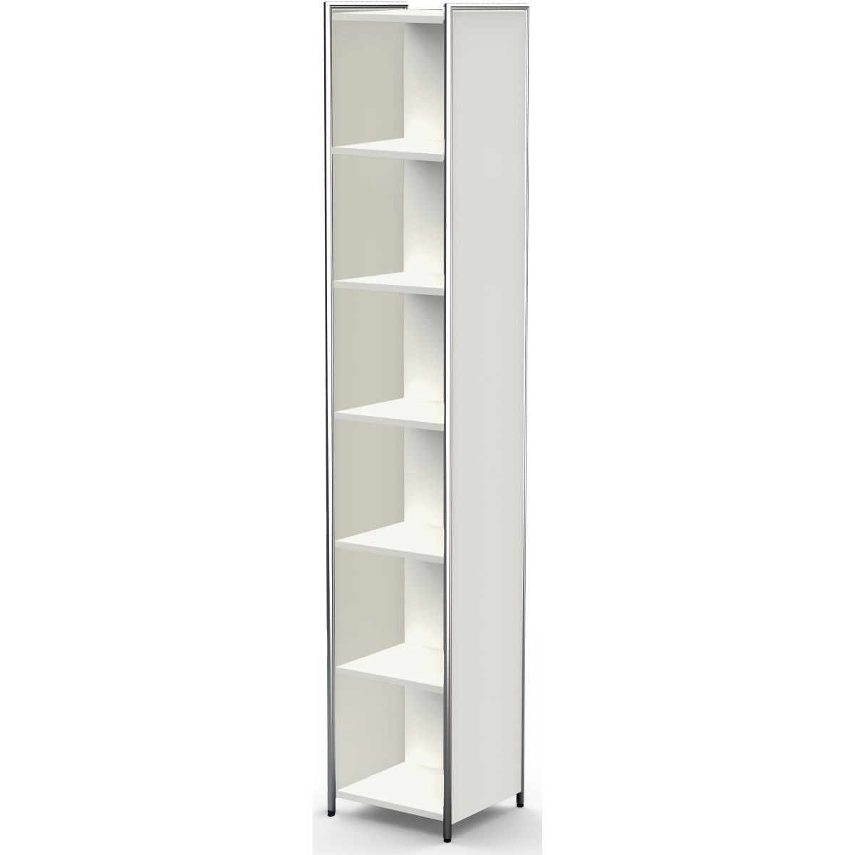 Aktenregal Grundregal Artline schmal 6 OH BxTxH 41x38x220cm weiß