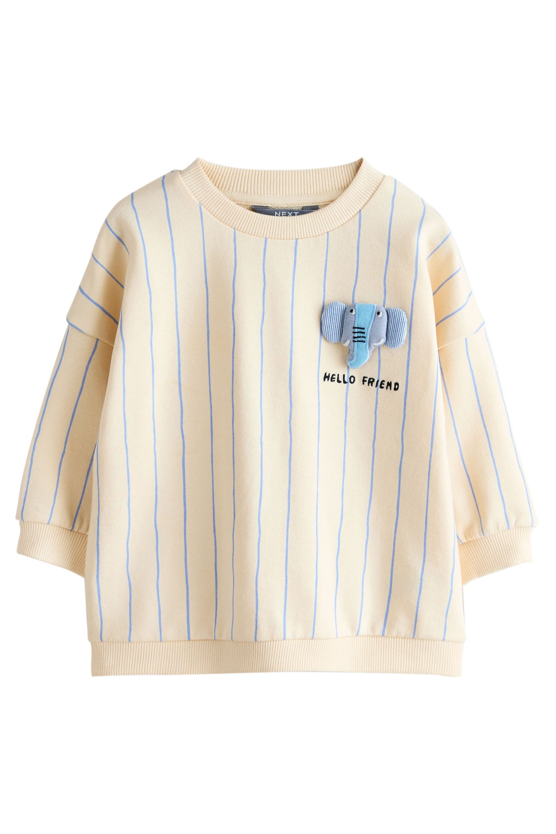 Sweater Rundhals-Sweatshirt mit Print