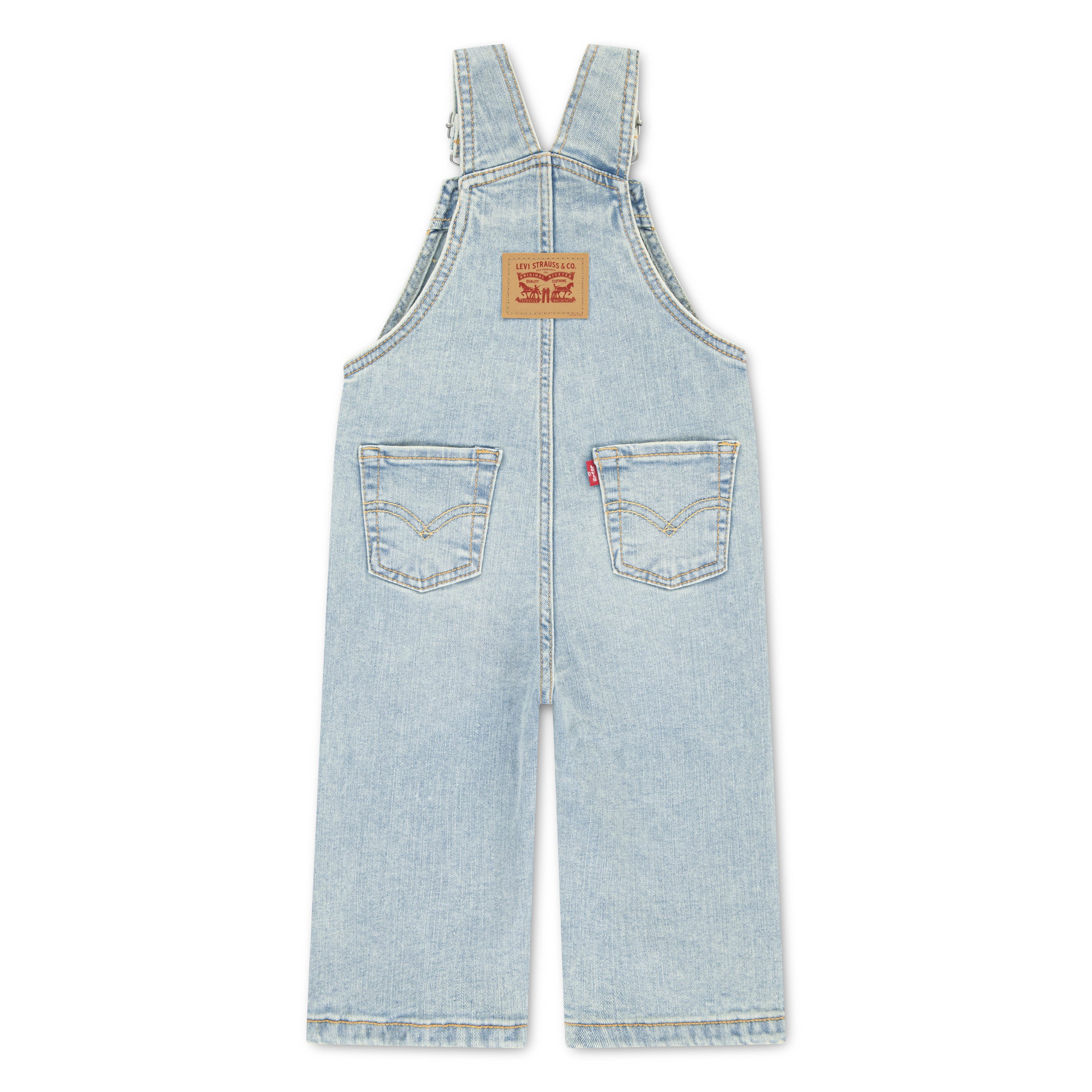 Levi's® Kids Jeanslatzhose LVN DENIM OVERALL wickelfreundliche Knopföffnung, Regular Fit – Bild 2 von 5