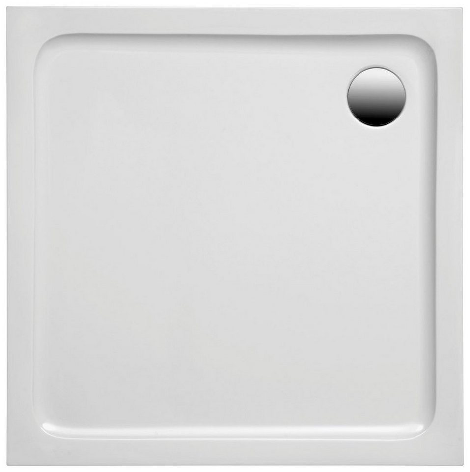 Thumbnail - OTTOFOND Duschwanne, quadratisch, Sanitäracryl, Set, 80x80x3 cm, mit Fußgestell, Ablaufgarnitur und Fugendichtband