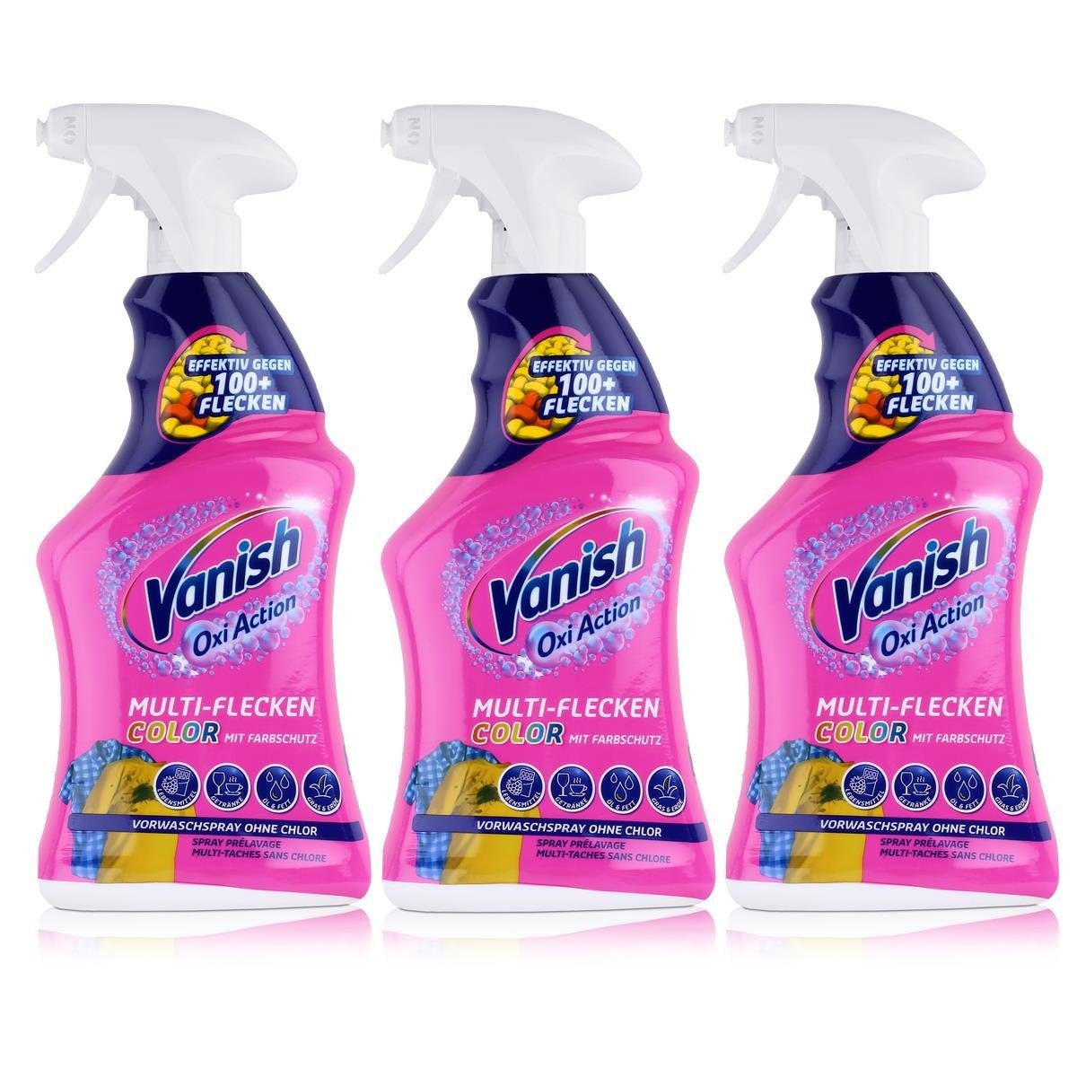 VANISH Vanish Oxi Action Multi-Flecken Color 750ml mit Farbschutz (3er ...