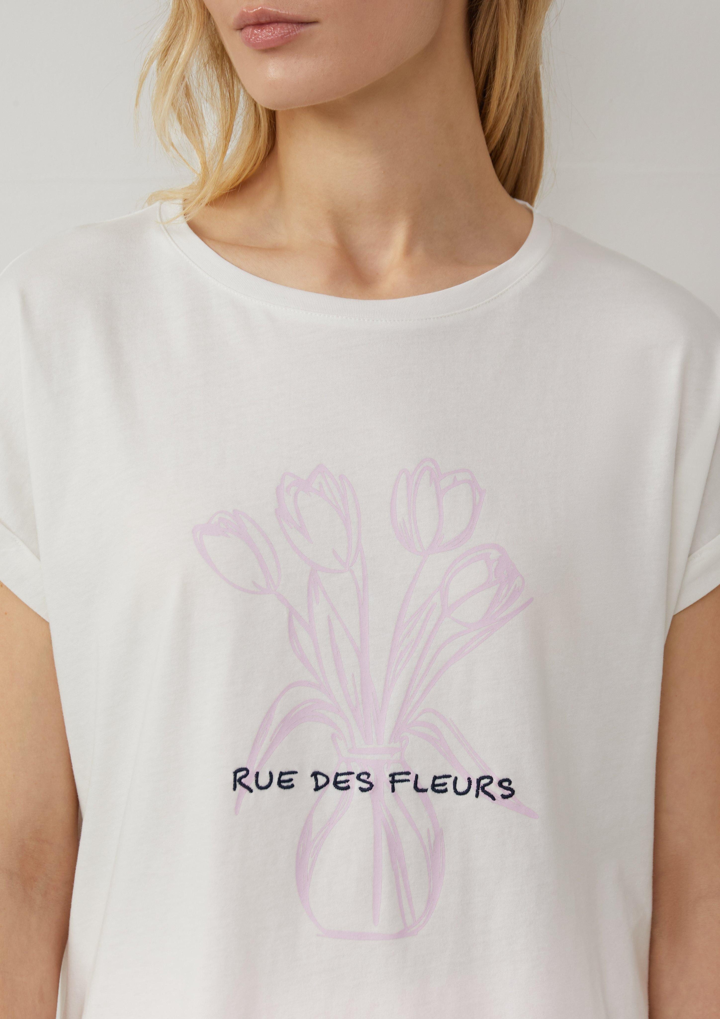 s.Oliver Shirttop T-Shirt mit Frontprint im günstig online kaufen