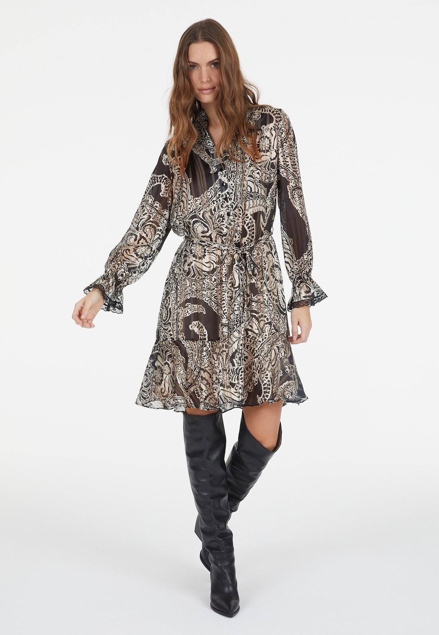 MARC AUREL Druckkleid im Blow-Up Paisley Print günstig online kaufen