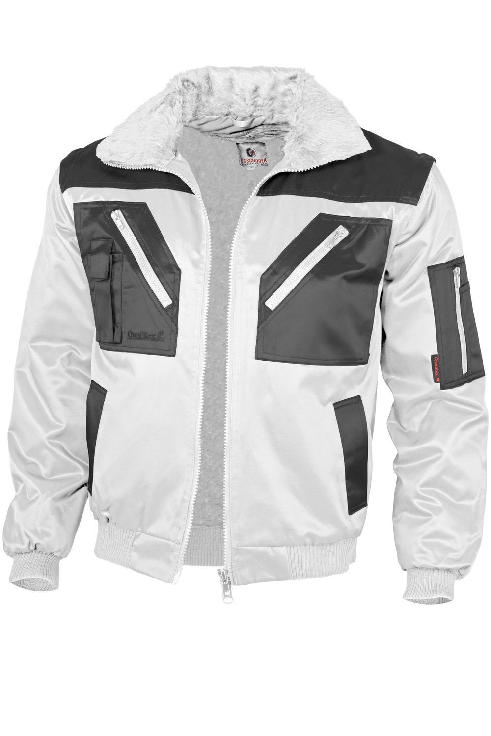 Qualitex Workwear Pilotenjacke modische 4-in-1 Arbeitsjacke günstig online kaufen