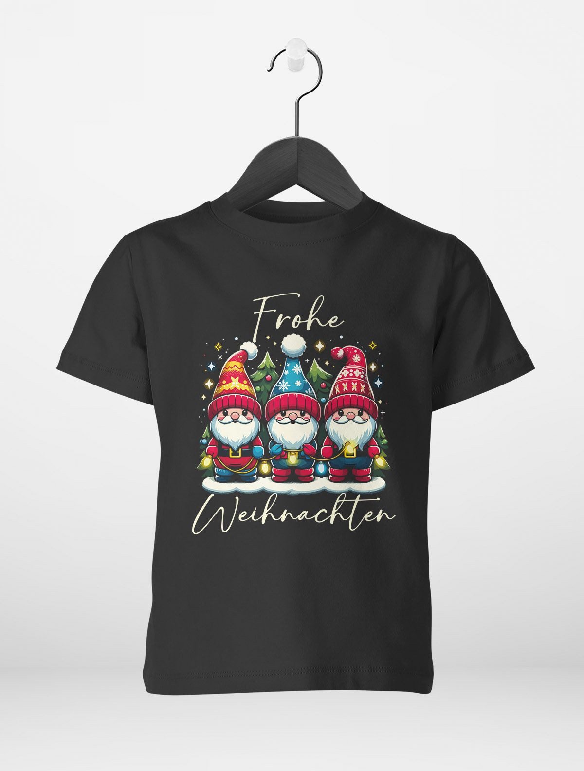 Print-Shirt Kinder T-Shirt Froihe Weihnachten Ptintshirt Wichtel Weihnachtsshirt