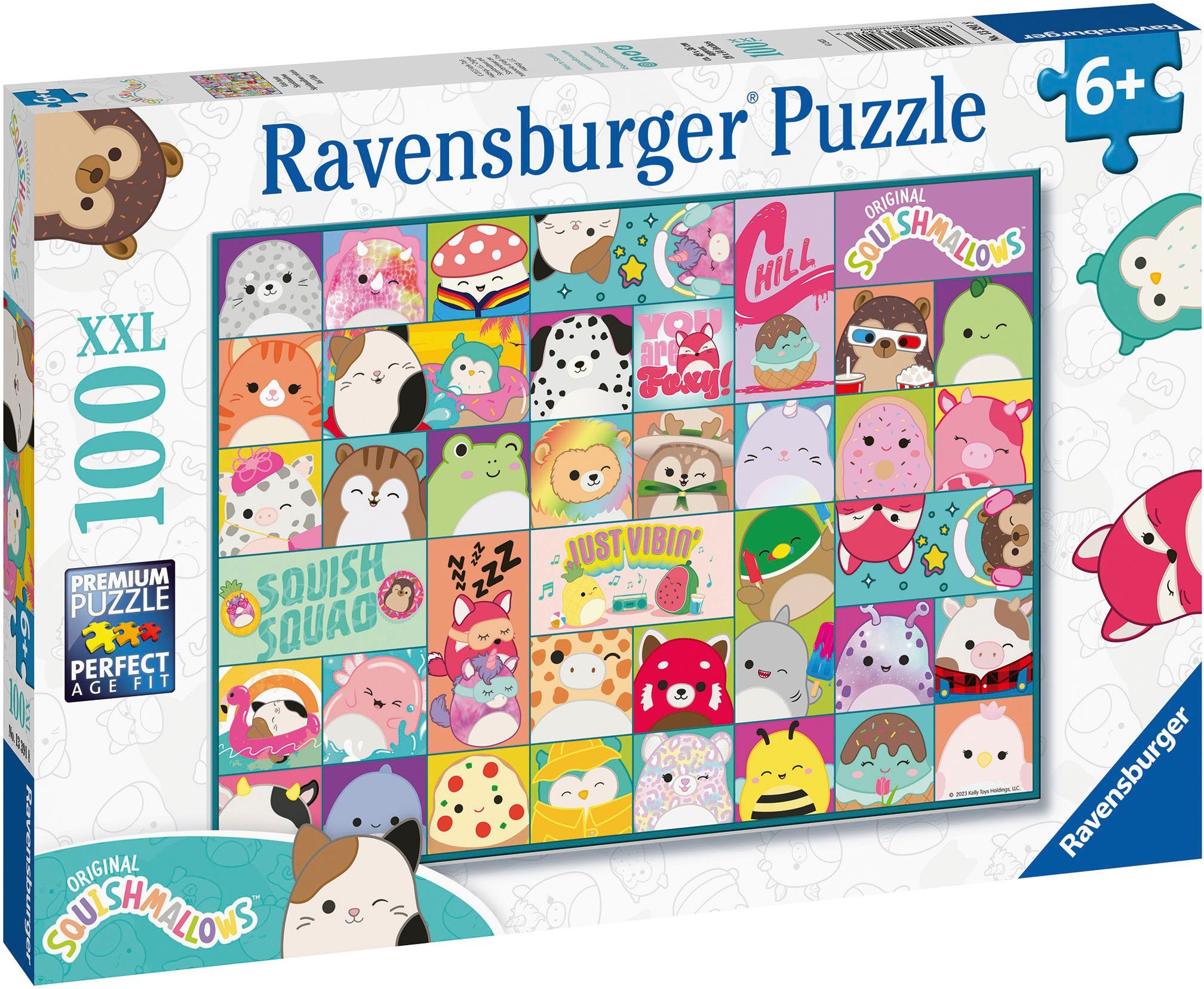 Ravensburger Puzzle Squishmallows, Viele bunte Squishmallows, 100 Puzzletei günstig online kaufen