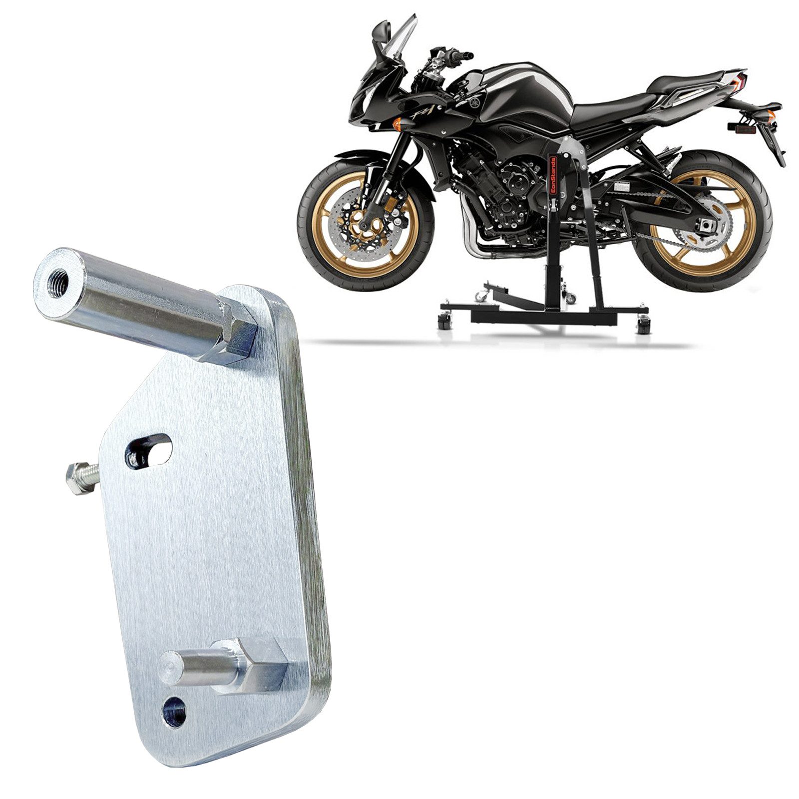 ConStands Motorradheber Adapterplatte für # Power Classic / Evo für Yamaha FZ1/Fazer 06-15