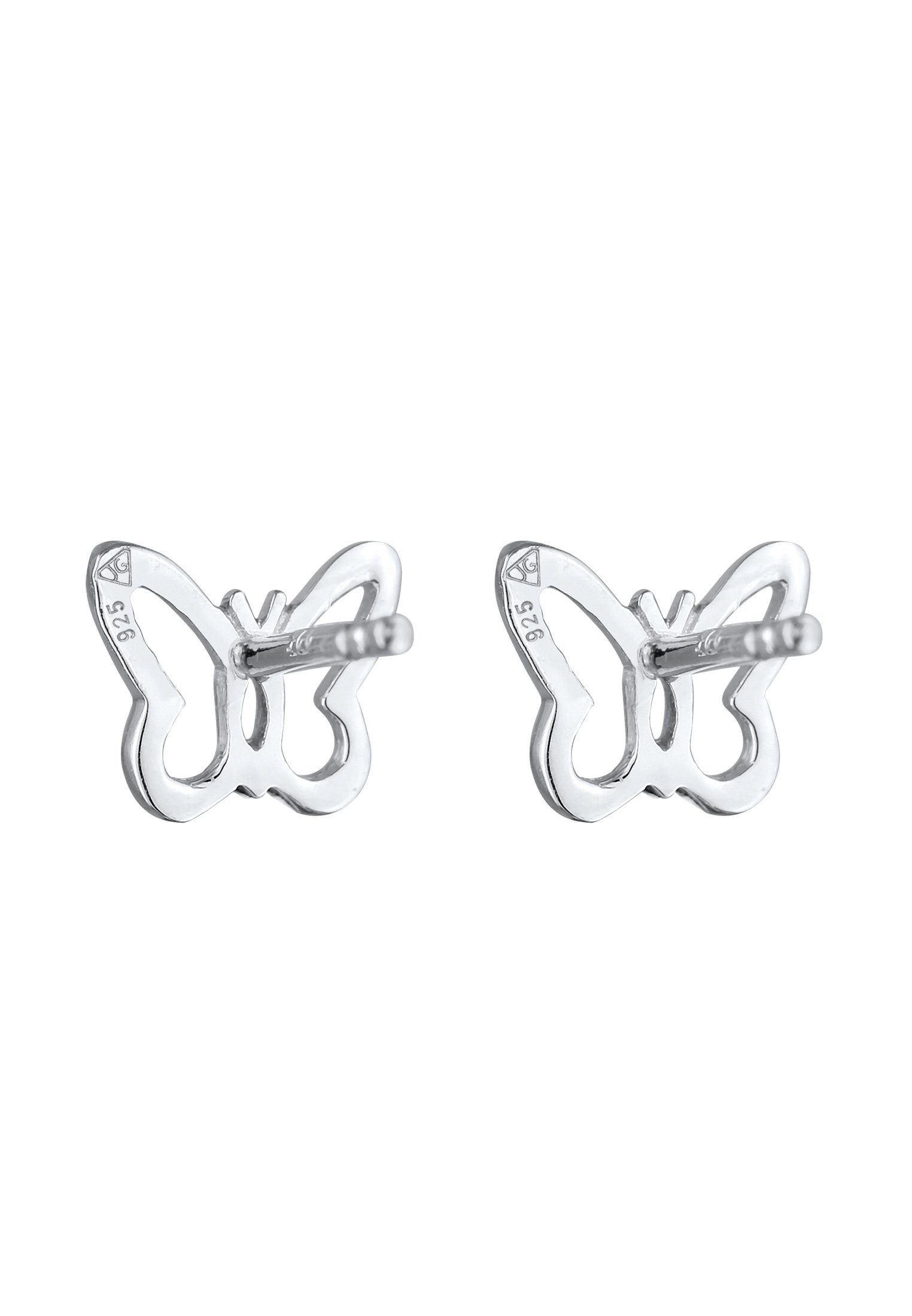 Elli Schmetterling 925 Ohrstecker Paar Schmetterling Symbol Trend Silber,