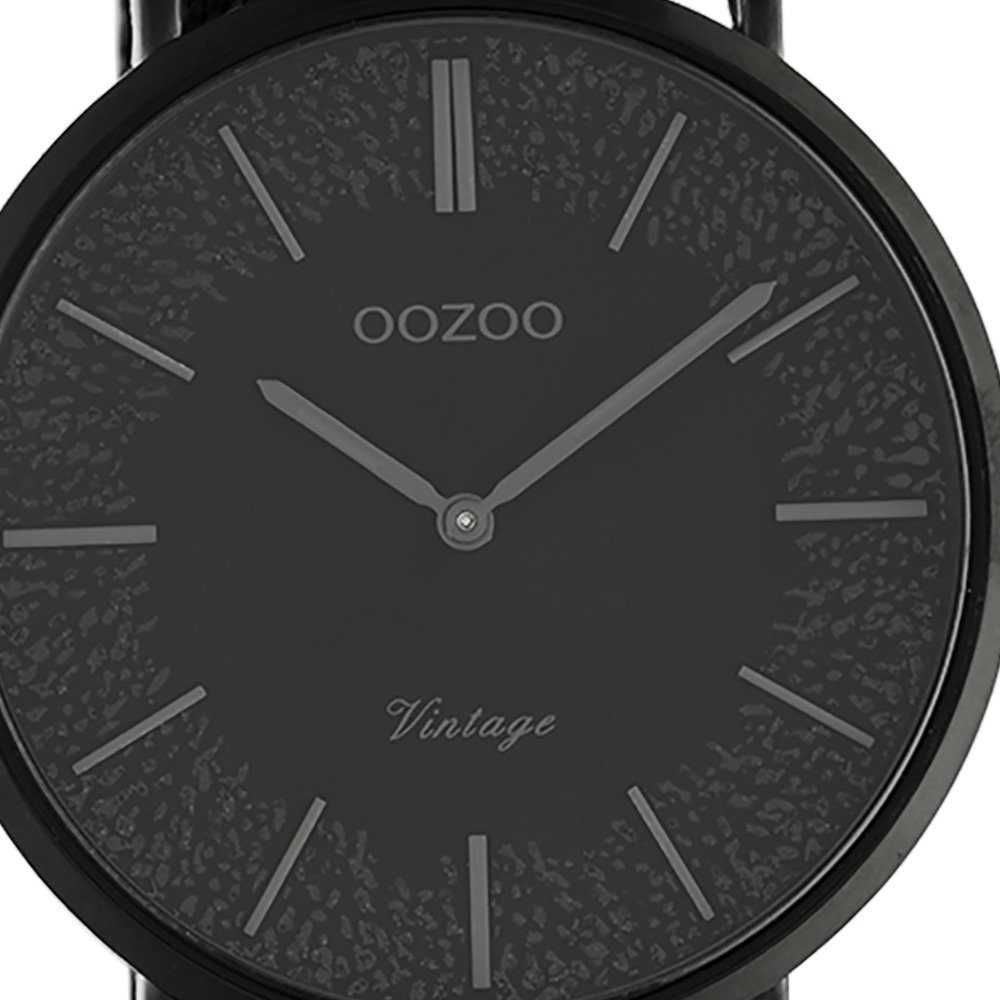 OOZOO Quarzuhr Oozoo Damen Armbanduhr schwarz Analog, (Analoguhr), Damenuhr günstig online kaufen