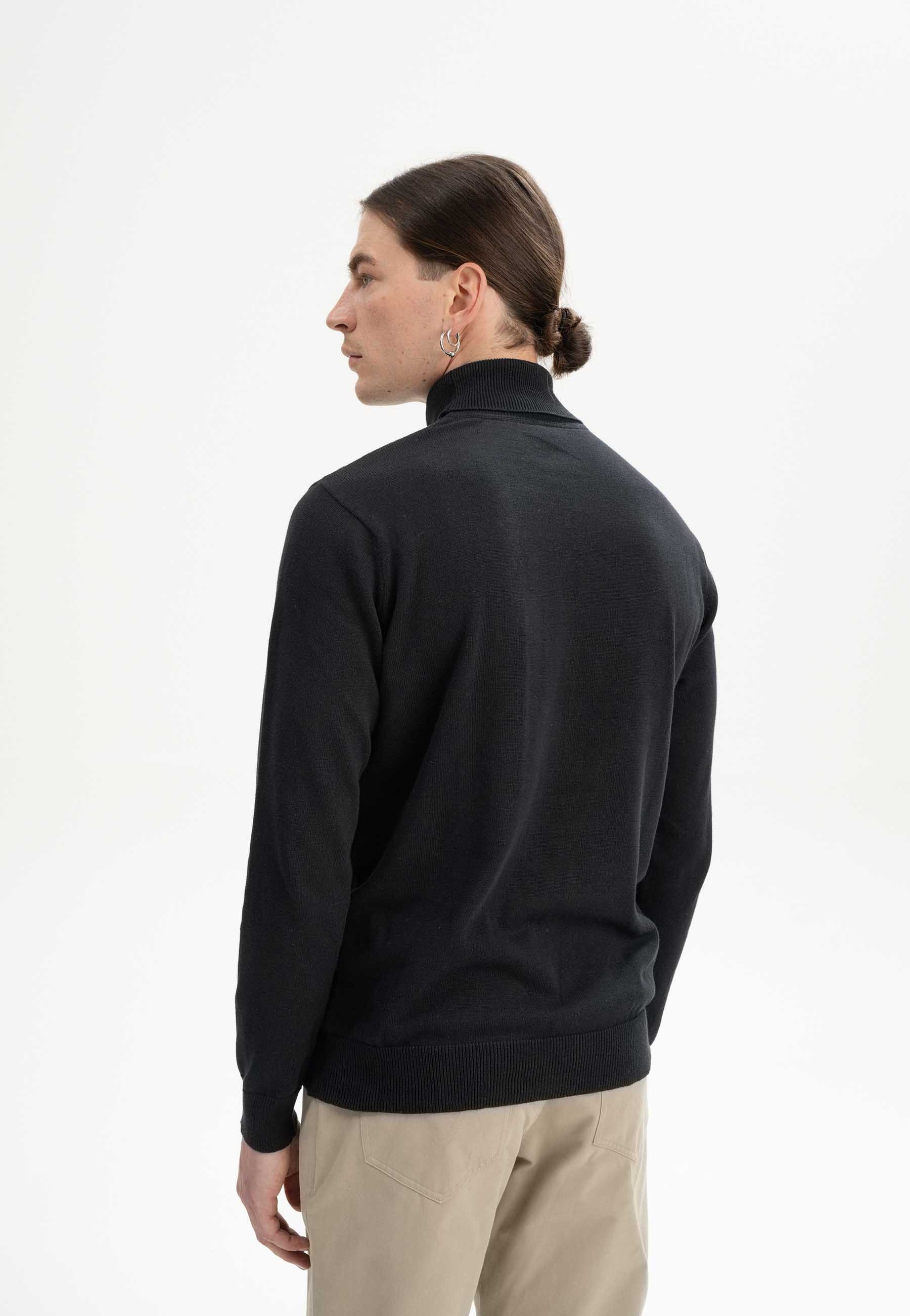 MELA Rollkragenpullover Feinstrick Rollkragenpullover Style KANJA Rippbündc günstig online kaufen