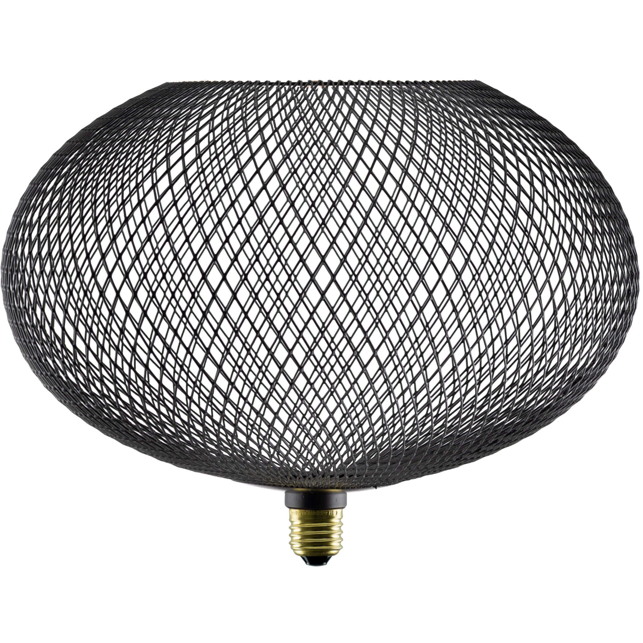 SEGULA LED-Filament LED Floating Cage, E27, 1 St., Extra-Warmweiß, LED Floating Cage Oval 300 black  E27, 5W, 2200K, 350lm