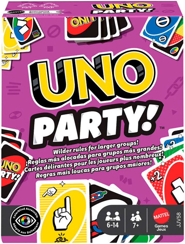 Mattel games Spiel UNO Party, Familienspiel