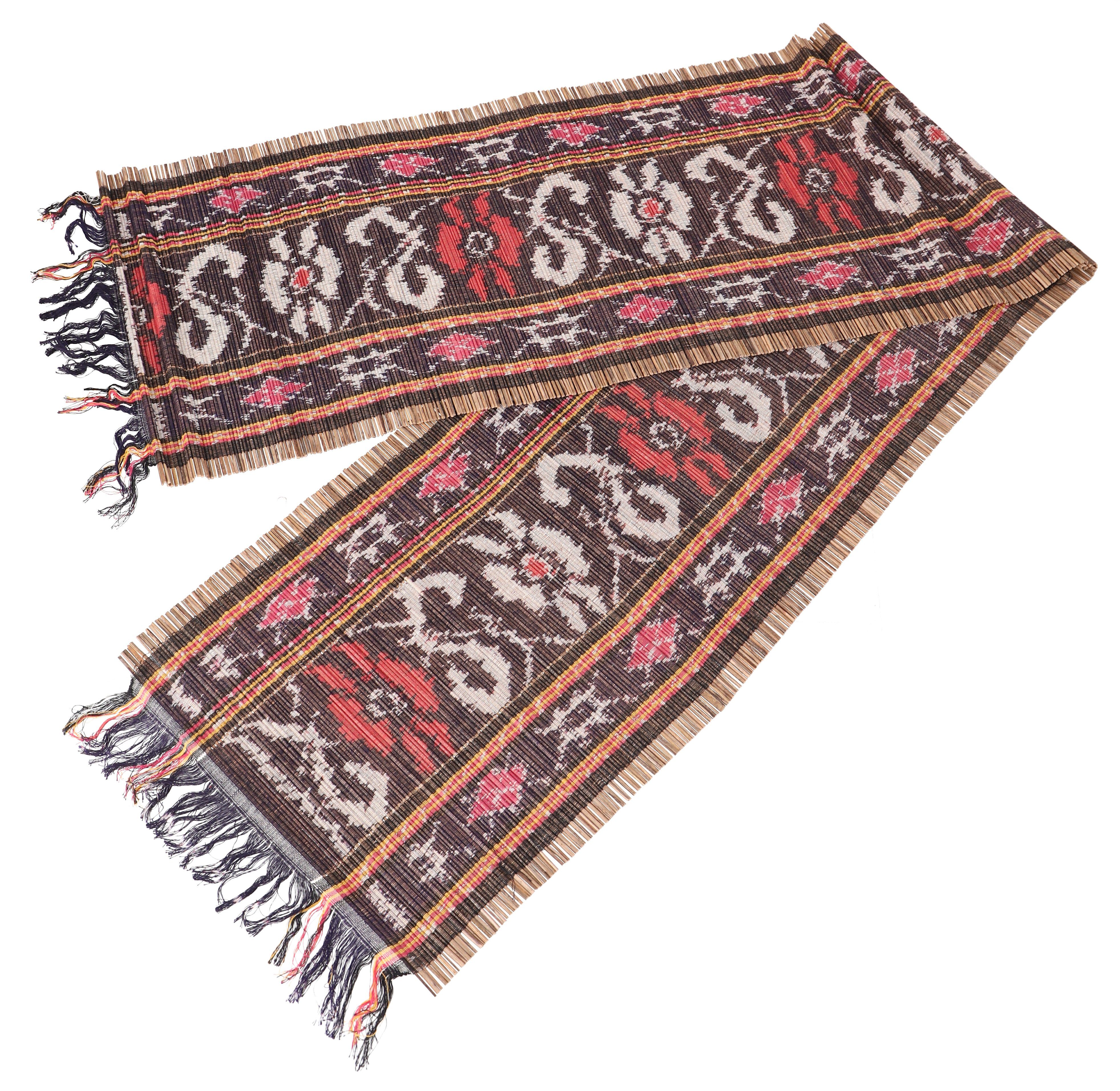 Guru-Shop Tischläufer Exotischer Ikat Tischläufer, Wandbehang -.. 33*170 cm Design 4