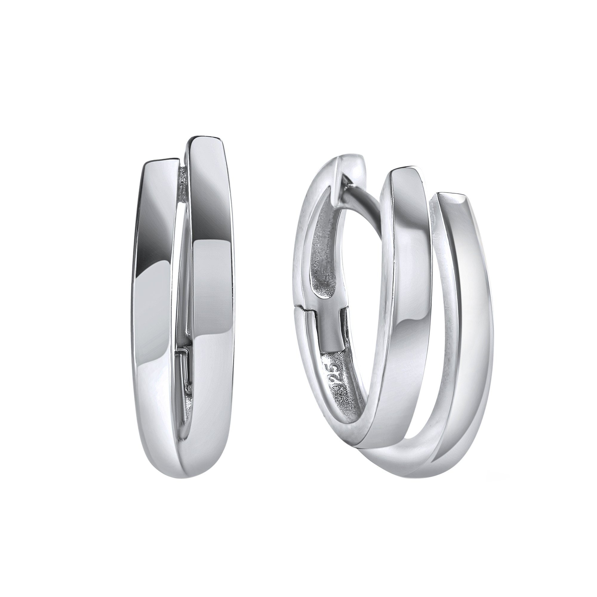 Vivance Paar Creolen 925-Sterling Silber rhodiniert günstig online kaufen