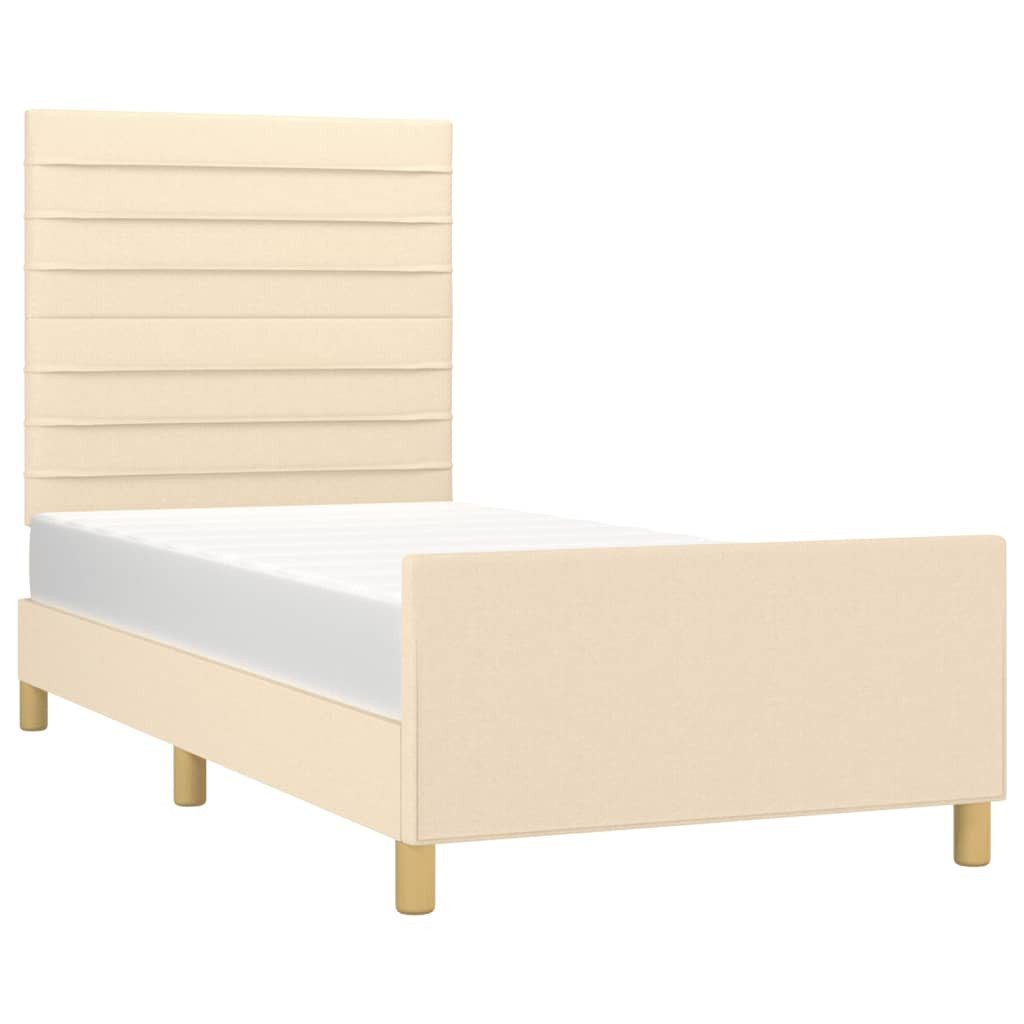 vidaXL Bett Bettgestell ohne Matratze Blau günstig online kaufen