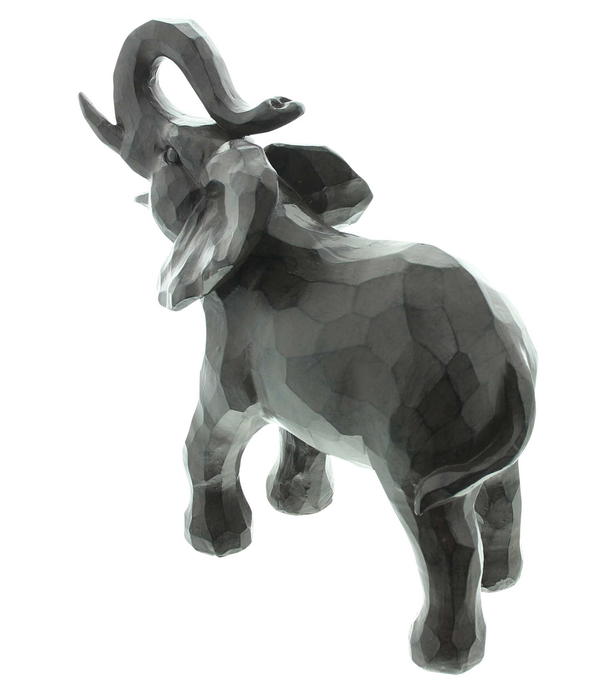 Dekoleidenschaft Dekofigur "Elefant" Polyresin braun, 24 cm hoch, Tierfigur günstig online kaufen