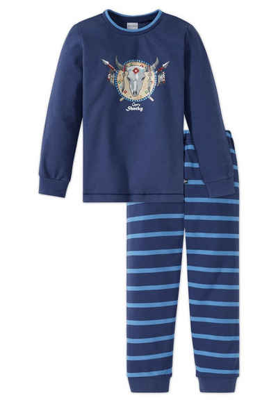 Schiesser Schlafanzug Capt´n Sharky (Set, Set) Jungen Schlafanzug lang, Interlock, 100% Baumwolle