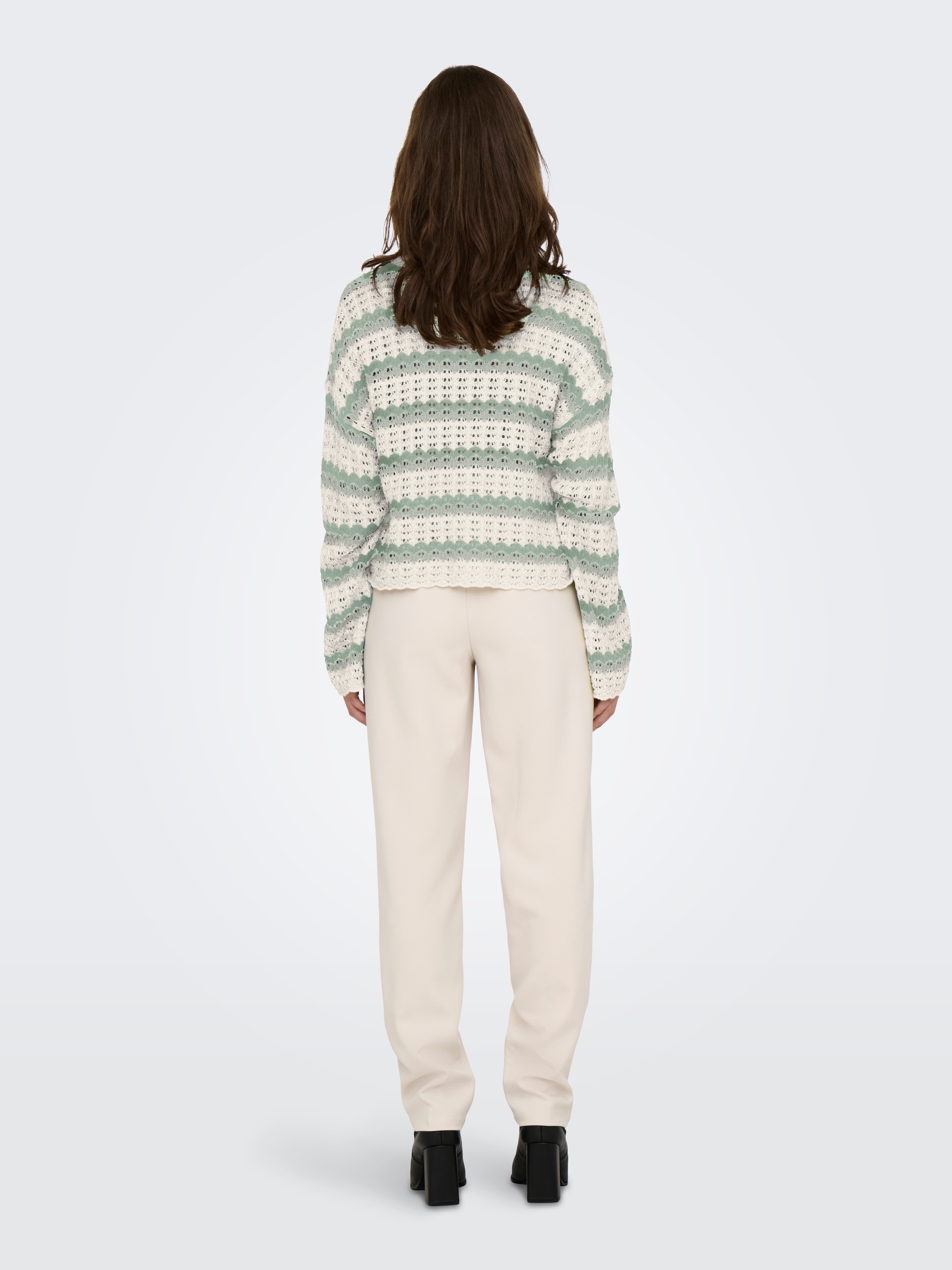 ONLY Rundhalspullover ONLASA LS SHORT O-NECK CC KNT günstig online kaufen