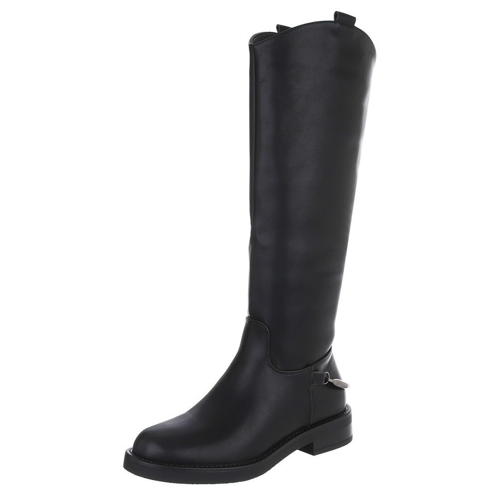 Ital-Design Elegante hohe Stiefel für Damen mit hohem Komfort Stiefel (9047 günstig online kaufen