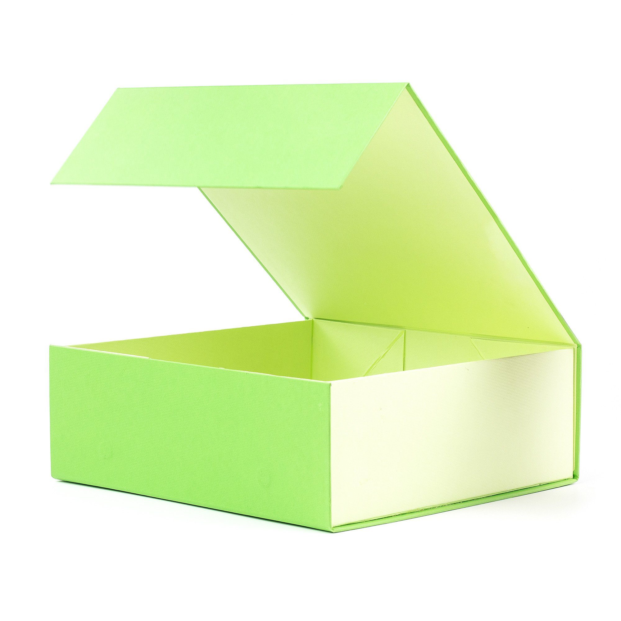 AdelDream Aufbewahrungsbox Geschenkbox Rechteck mit Deckel und Magnet für Hochzeiten, Geburtstagsgeschenk und Babybrautjungfer Geschenkbox Leuchtendgrün