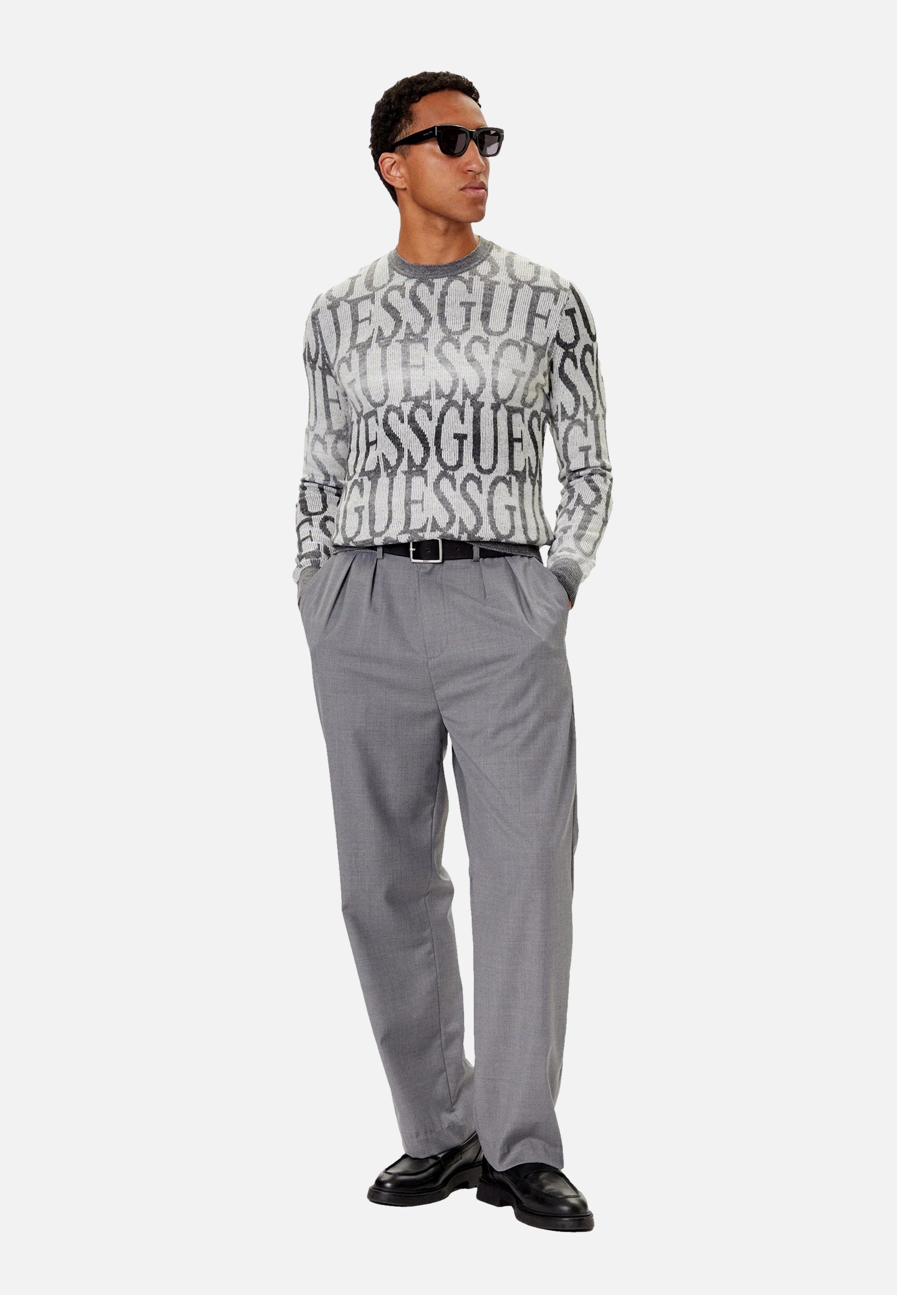 Guess Strickpullover Pullover Strickpullover R-Neck (1-tlg)