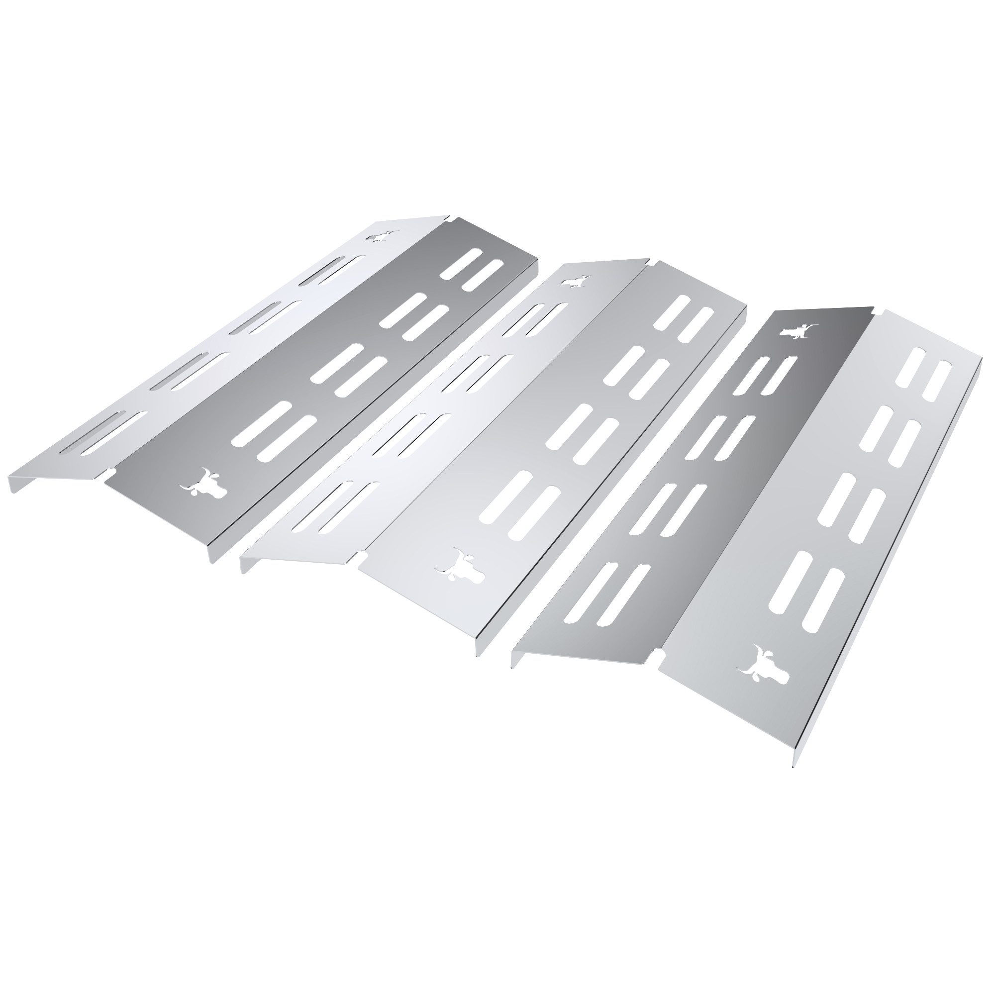 tuning-art Grillerweiterung GA37 Brennerabdeckung Set Edelstahl für Enders San Diego 3