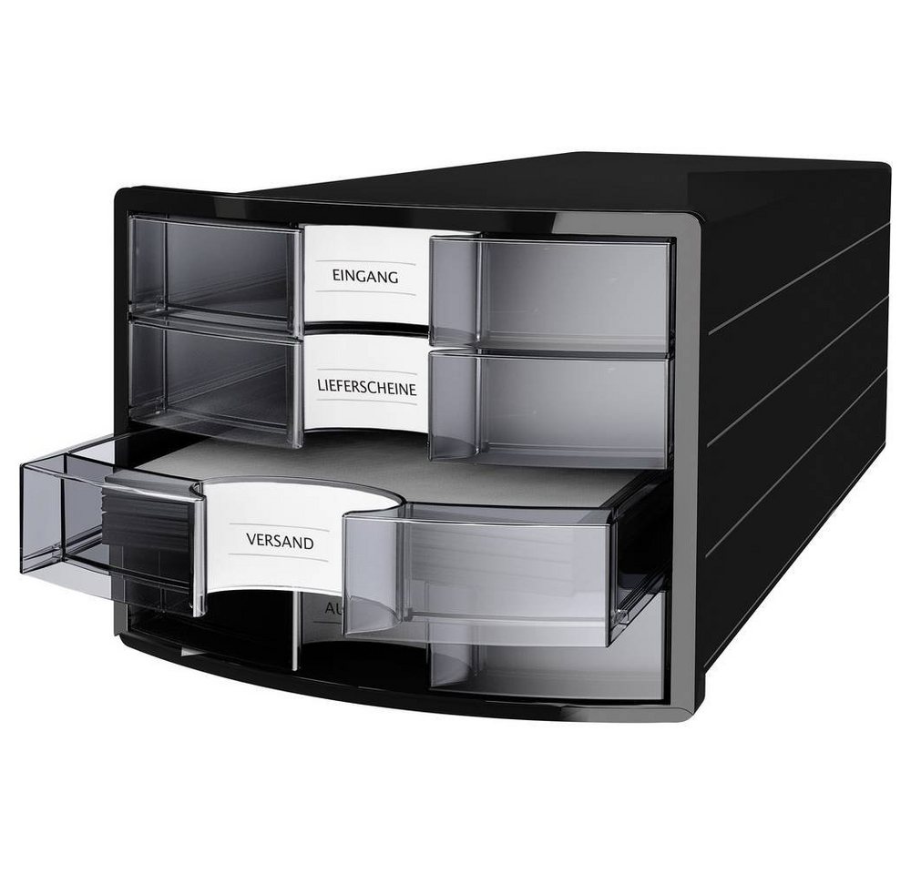 Thumbnail - HAN Schubladenbox SCHUBL.BOX A4 SW/TRANS-KLAR