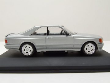 Solido Modellauto Mercedes 560 SEC Widebody 1990 silber Modellauto 1:43 Solido, Maßstab 1:43