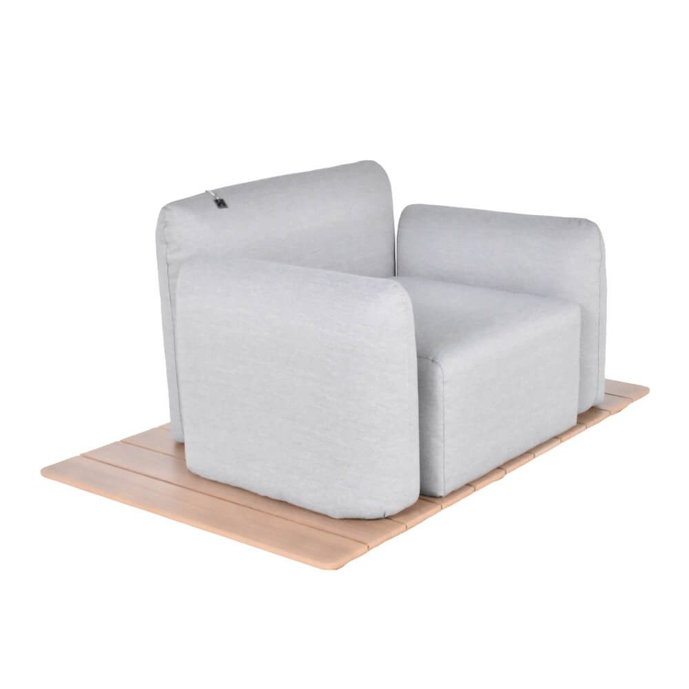 HOME DELUXE Gartensessel Outdoor Sessel ARANI, inkl. Aluminium-Unterbau & Feuchtigkeitsschutz, Sessel, Loungestuhl