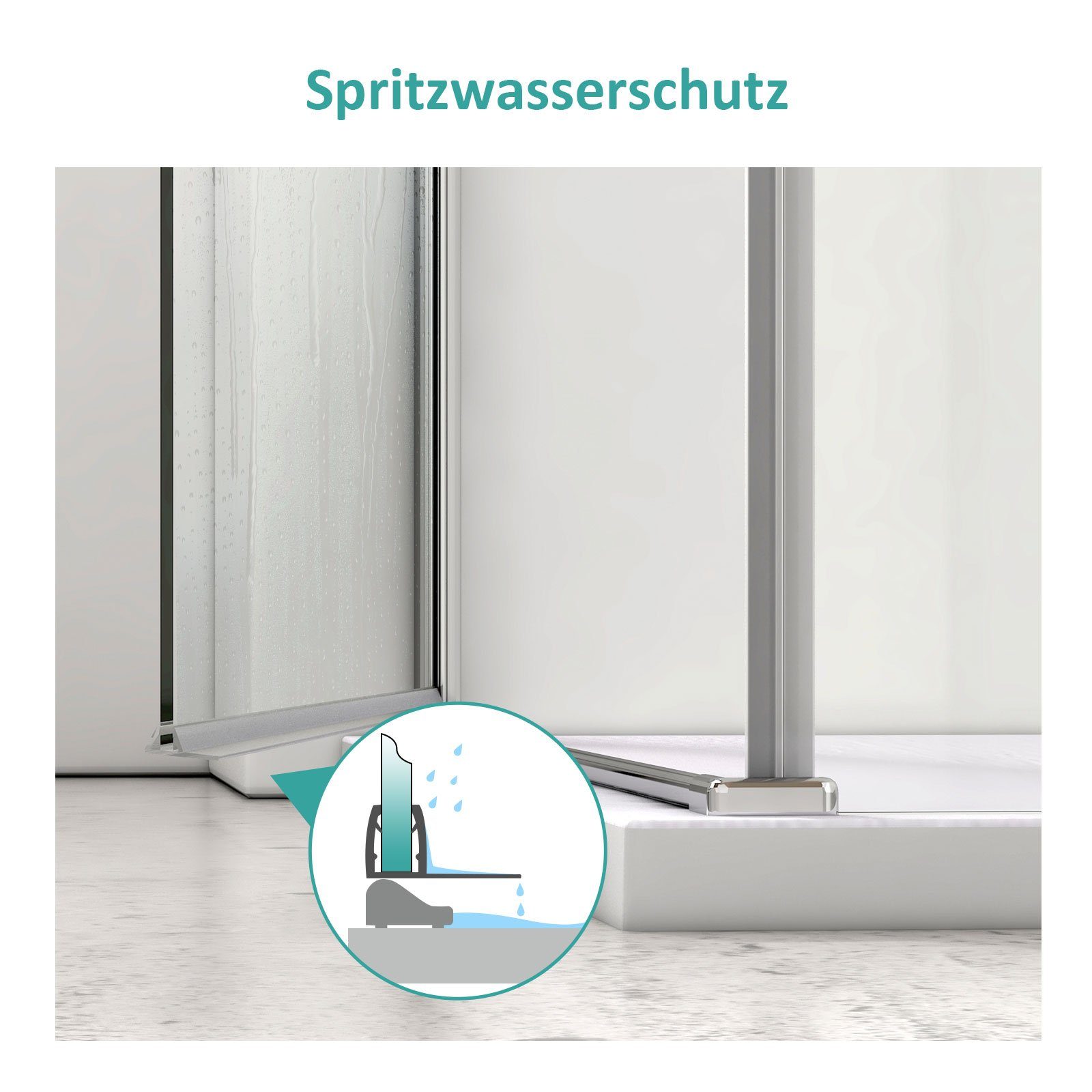 EMKE Eckdusche EMKE Eckeinstieg Duschkabine Duschabtrennung Drehtür mit Seitenwand. Reduzierter Preis € 306,99. Unverbindliche Preisempfehlung € 539,97