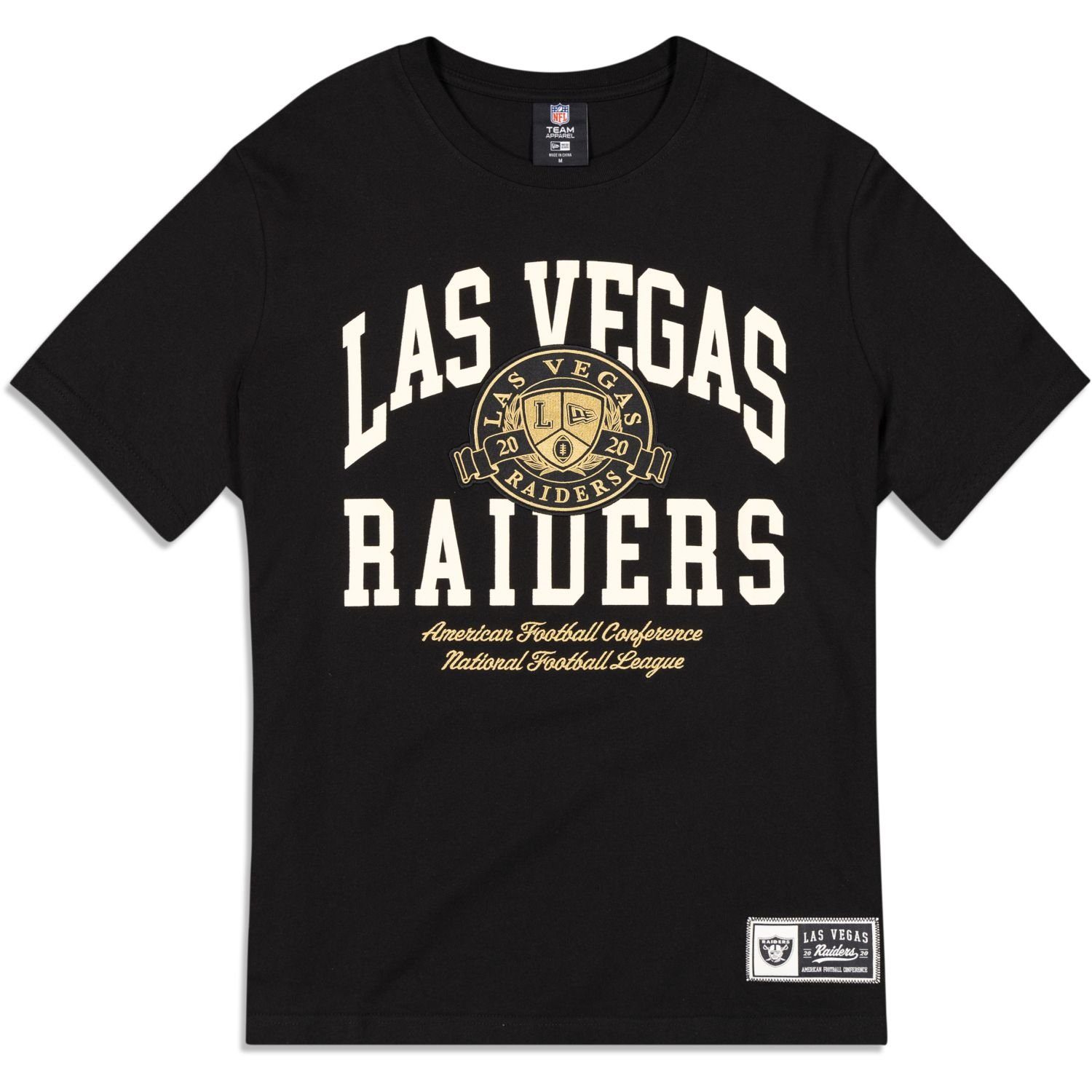 New Raiders Las Vegas Print-Shirt LETTERMAN Era NFL