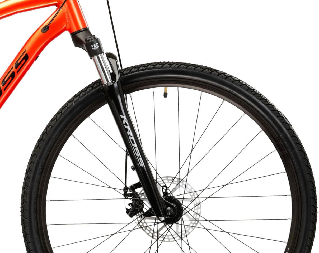 Kross Cross Bike Men's 28" Evado 3.0 Orange 16 Gears, 16-Speed ​​Shimano ACERA M3020 Derailleur, Derailleur Gears