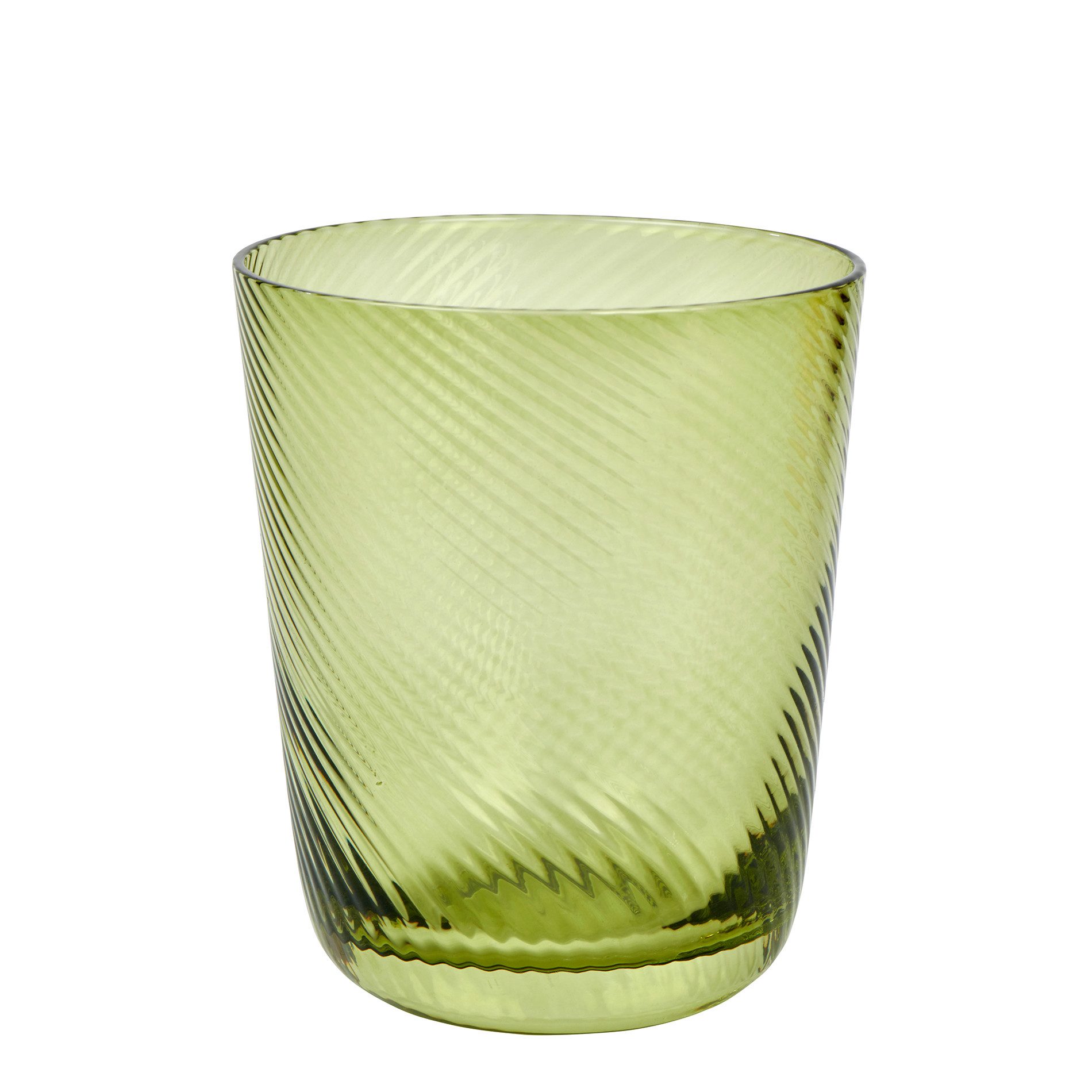Lambert Glas Korfu, Trinkglas grün, H 10 cm D 8,5 cm, Glas